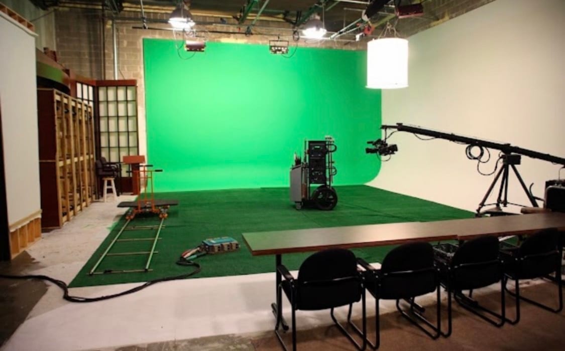 Film crew on location